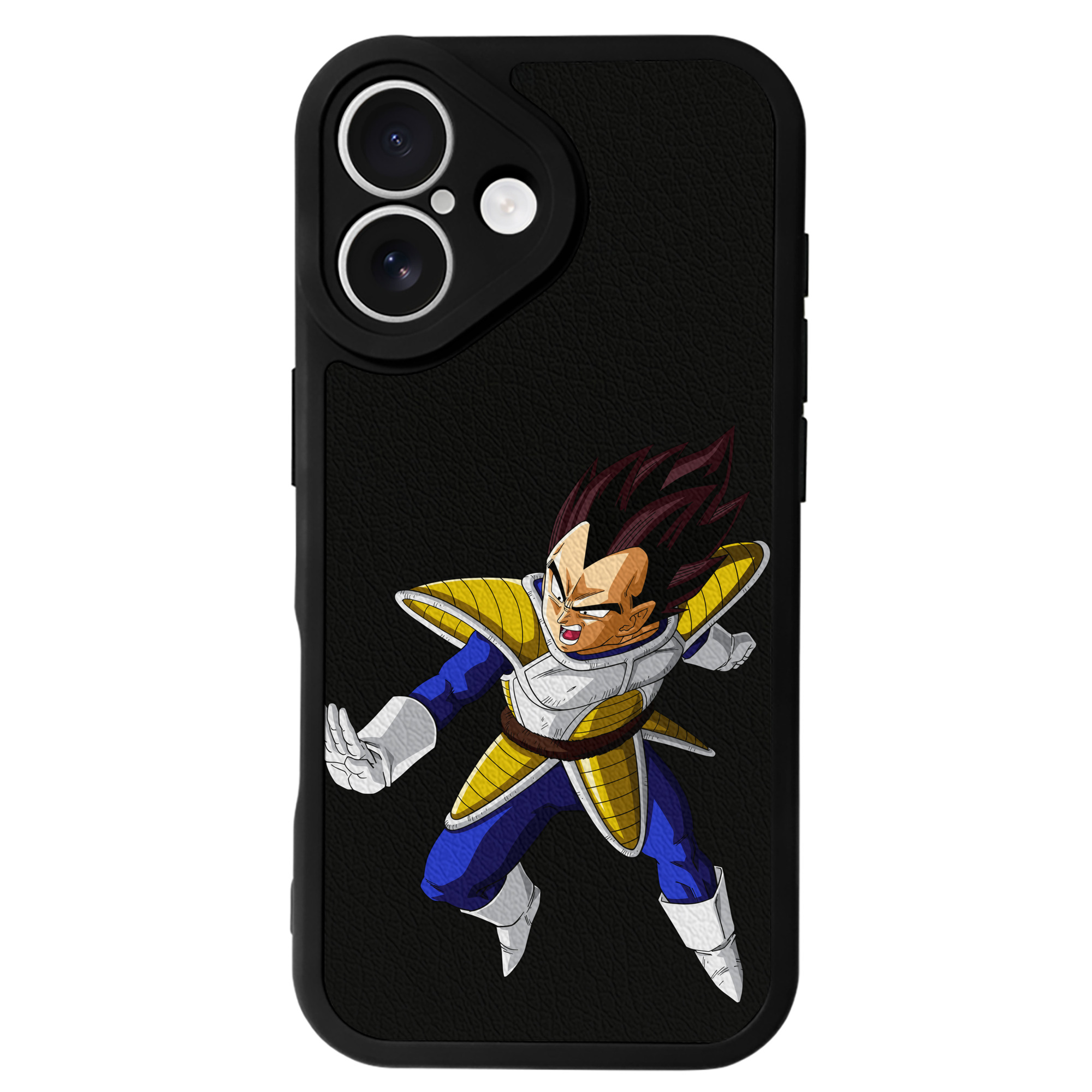 （画像用） ドラゴンボール ベジータ四世（Bejīta Yonsei）DRAGON BALL Vegeta IV 【iPhone 16シリーズ対応】シリコンスマホケース（レザー調） 材質：シリコン